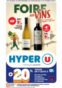 Prospectus Hyper U BOULAZAC : Foire aux Vins d'Automne