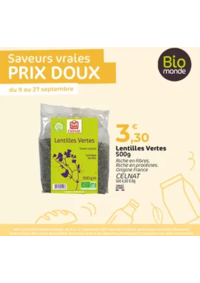 Prospectus Biomonde Bar-le-Duc : Saveurs vraies PRIX DOUX