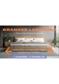 Prospectus Place de la literie BARENTIN : Grandes largeurs