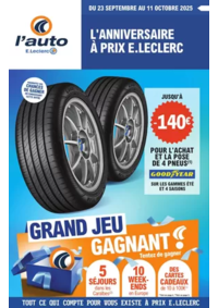 Prospectus L'auto E.Leclerc LESPARRE MEDOC : JEU ANNIVERSAIRE