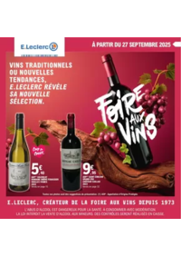 Prospectus E.Leclerc LE POIRÉ SUR VIE : FOIRE AUX VINS - MIXTE