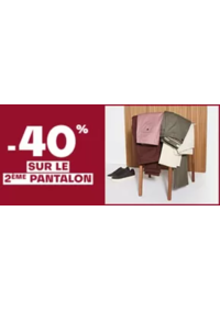 Prospectus Jules ECHIROLLES : -40% sur le 2ème pantalon