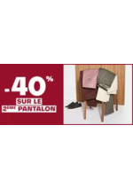 Promos et remises  : -40% sur le 2ème pantalon