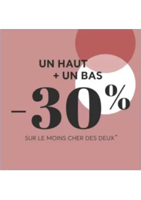 Prospectus Cache cache PITHIVIERS ZAC LECLERC LOT N°5 RUE RENE CASSIN : Un haut + un bas -30 % sur le moins cher des deux