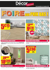 Prospectus Décor Discount Viriat : FOIRE AUX PRIX BAS !