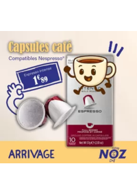 Prospectus NOZ Anzin : Capsules café