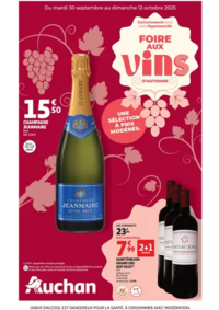 Prospectus Auchan VILLEBON SUR YVETTE : Foire aux Vins d'Automne