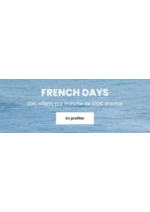 Promos et remises  : French days 20€ offerts par tranche de 100€ d'achat