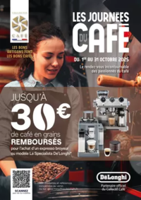 Prospectus Copra PIPRIAC : DELONGHI VOUS REMBOURSE JUSQU'A 30€ de café en grains