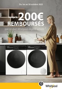Prospectus Copra BRUNOY : WHIRLPOOL vous rembourse jusqu'à 200€