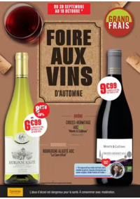 Prospectus Grand Frais St Parres aux Tertres : Foire aux vins Automne 2025