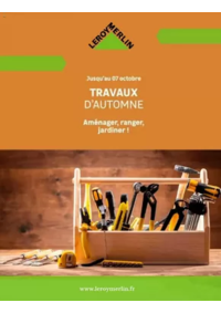 Prospectus Leroy Merlin Roques-sur-Garonne : TRAVAUX D'AUTOMNE