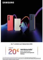 Promos et remises  : Jusqu'à 20€ remboursés avec Samsung
