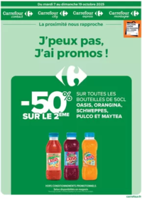 Prospectus Carrefour Drive BELLEVILLE SUR SAONE : J'PEUX PAS J'AI PROMOS DU 7 AU 19 OCTOBRE !