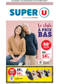Prospectus Super U LEGE : Mode à prix bas !