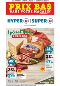 Prospectus Super U BISCHWILLER : Opération Italie / Spiritueux