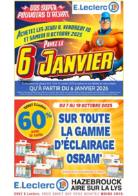 Prospectus E.Leclerc HAZEBROUCK : Tract mag 06 au 12 octobre