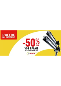 Prospectus Carglass CALAIS : -50% sur tous vos essuie-glaces Gamme Pro BOSCH