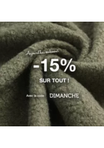 Promos et remises  : Aujourd'hui seulement profitez de -15% sur toute notre e-boutique