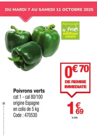 Prospectus Promocash Laval : Poivrons verts