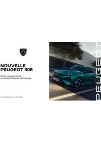 Prospectus Peugeot Consession BOUSSAC AUTOMOBILES SARL : Peugeot NOUVELLE 308
