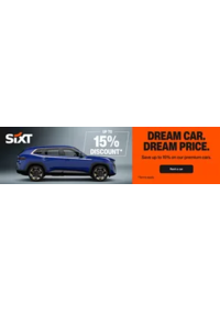 Prospectus Sixt RENNES - Service Plus : Up to 15% discount