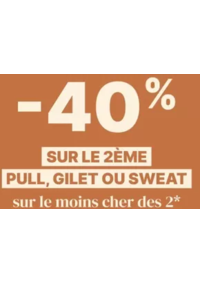 Prospectus Bonobo Altkirch : Sweat acheté = -40% sur le 2ème Femme et Homme