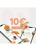 Prospectus Sushi shop : Invitez vos proches et recevez 10€ au lieu de 5€, parrain comme filleul !