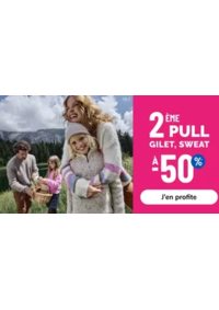 Prospectus La Halle BERGERAC ROUTE DE BORDEAUX : 2ÈME PULL GILET, SWEAT A -50%