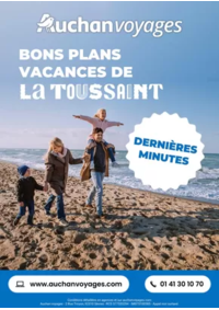 Prospectus Auchan SARCELLES Division Leclerc : Auchan voyages : bons plans vacances de la Toussaint !