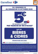 Prospectus Carrefour Drive : OPÉRATION BON(S) D’ACHAT BIÈRES ET CIDRES