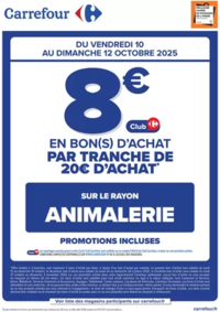 Prospectus Carrefour Express Mazingarbe : OPÉRATION BON(S) D’ACHAT ANIMALERIE