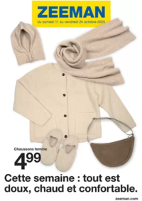 Prospectus Zeeman Pierrelatte : Cette semaine : tout est doux, chaud et confortable