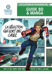 Prospectus Espace culturel E.Leclerc VITRY SUR SEINE : E.Leclerc Espace Culturel GUIDE BD