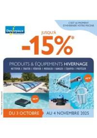 Prospectus Desjoyaux Piscines Marnay : Jusqu'à -15%