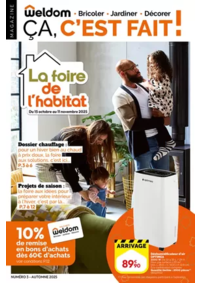 Prospectus Weldom SAUJON : La foire de l’habitat