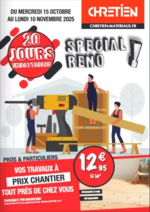 Prospectus CHRETIEN MATERIAUX : Special Reno!