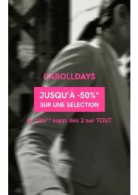 Prospectus Caroll Chalon sur Saone : CAROLL DAYS : JUSQU'À -50%