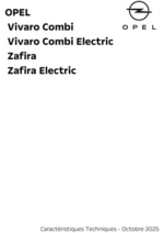 Prospectus opel : Opel Zafira et Vivaro Combi