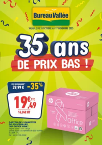 Prospectus Bureau Vallée - Marly Les Valenciennes : 35 ans DE PRIX BAS !