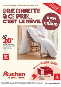 Prospectus Auchan LUXEUIL LES BAINS : Bien au chaud : une couette à ce prix, c'est le rêve