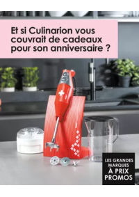 Prospectus Culinarion AVIGNON : À l'occasion de l'anniversaire Culinarion, équipez votre cuisine avec des ustensiles de préparation 