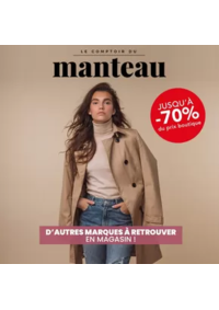 Prospectus Stokomani Limoges : Dépêchez-vous ! Destockage de folie sur les manteaux "Le Comptoir du Manteau" au prix unique de seul