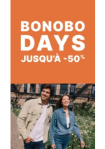 Promos et remises  : Bonobo days Jusqu'à -50%