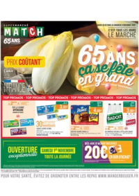 Prospectus Supermarchés Match Wissembourg Peupliers : 65 ANS ça se fête en grand