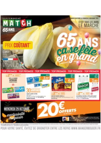 Prospectus Supermarchés Match La Madeleine rue du Gal de Gaulle : 65 ANS ça se fête en grand