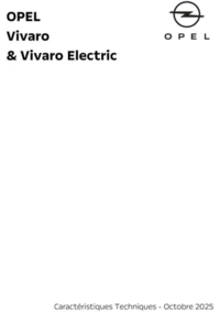 Prospectus Distributeur OPEL FAISAN PERE ET FILS - GARAGE DE LARPS SARL SAIINT-LAURENT-EN-ROYANS : Opel Vivaro