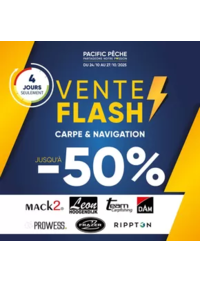 Prospectus Pacific Pêche STRASBOURG - LAMPERTHEIM : Jusqu'à -50% sur une sélection de grandes marques