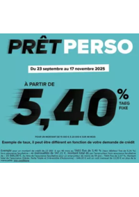 Prospectus Carrefour Banque ORANGE : PRÊT PERSO