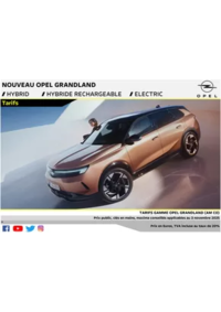 Prospectus Distributeur OPEL CAILLERE FRERES SARL SAINTE-GEMMES-D'ANDIGNE : Opel Nouveau Grandland